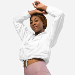 Custom All-Over Print Women's Cropped Windbreaker