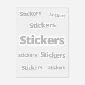 Custom Cut Sticker Sheet