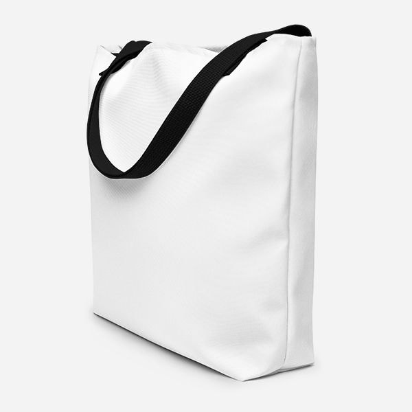 Custom All-Over Print Large Tote Bag w/ Pocket