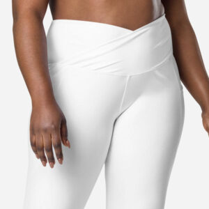 Custom All-Over Print Recycled Crossover Leggings with Pockets