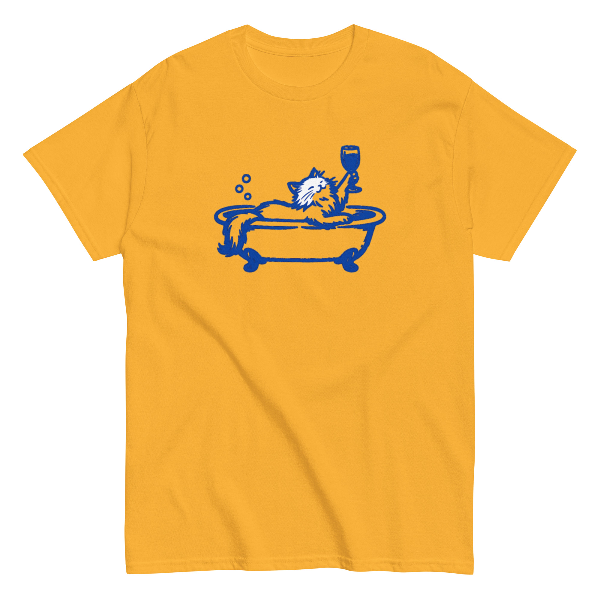 Cat in a Bathtub with a wine glass (Pre-Made T-Shirt Design) - Image 19