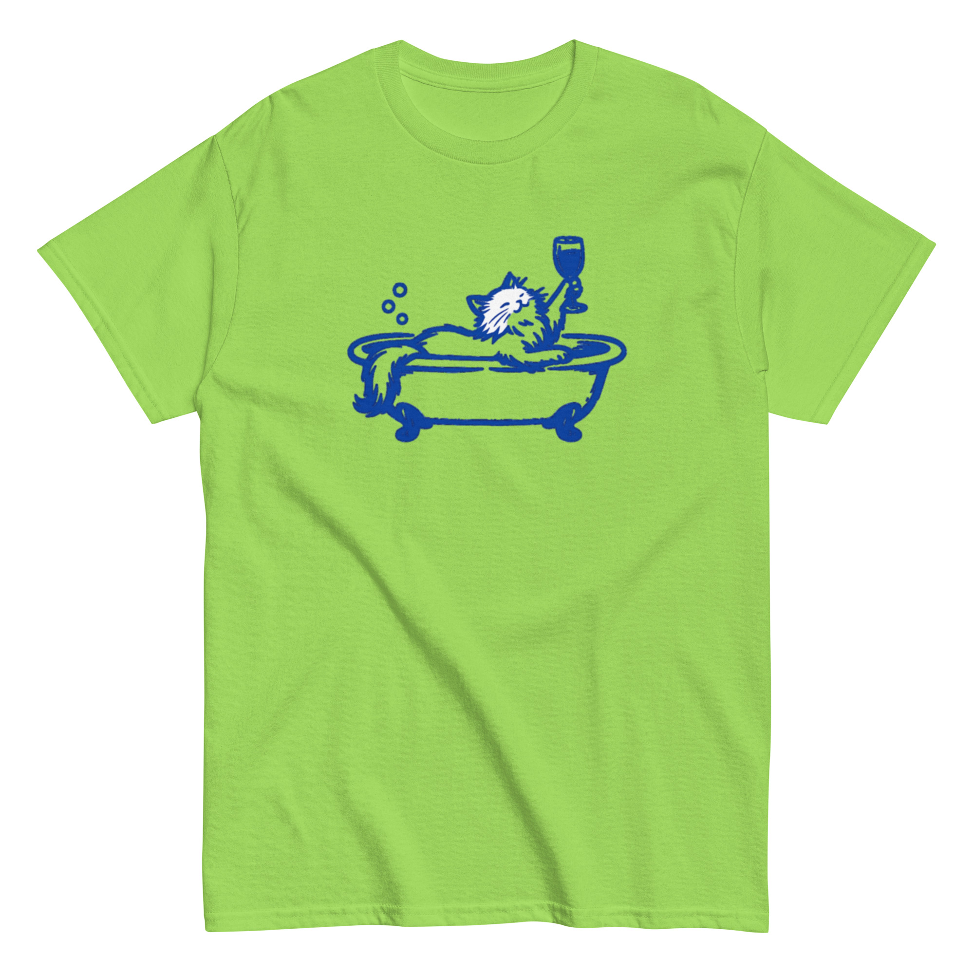 Cat in a Bathtub with a wine glass (Pre-Made T-Shirt Design) - Image 21