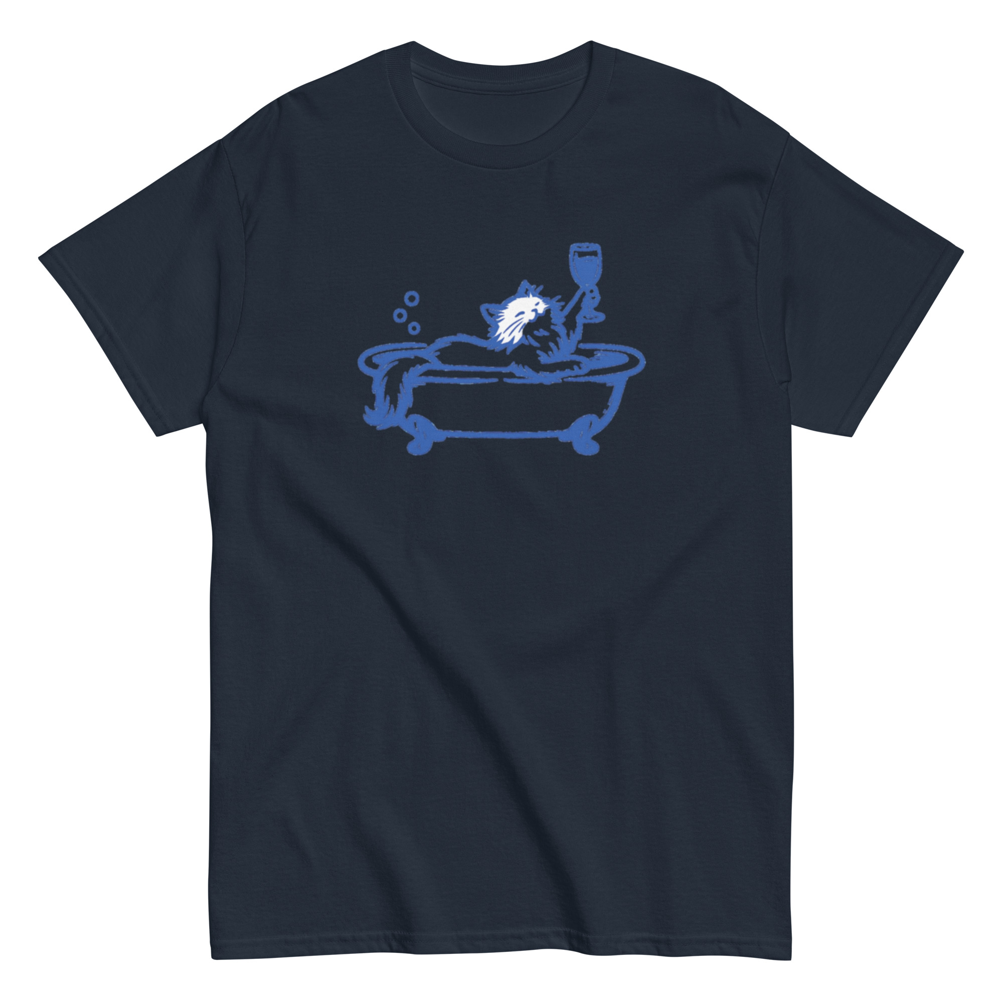 Cat in a Bathtub with a wine glass (Pre-Made T-Shirt Design) - Image 5
