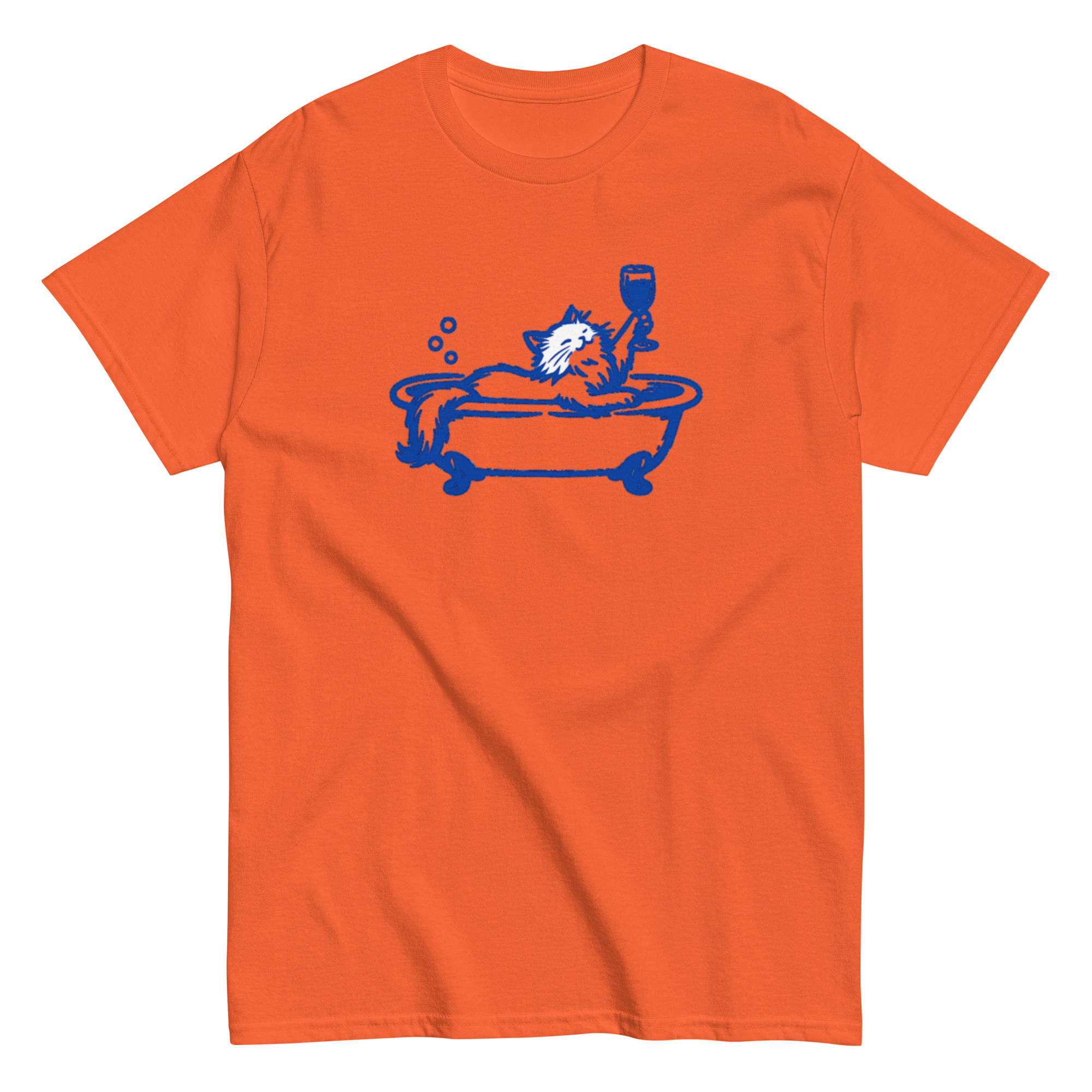 Cat in a Bathtub with a wine glass (Pre-Made T-Shirt Design) - Image 13