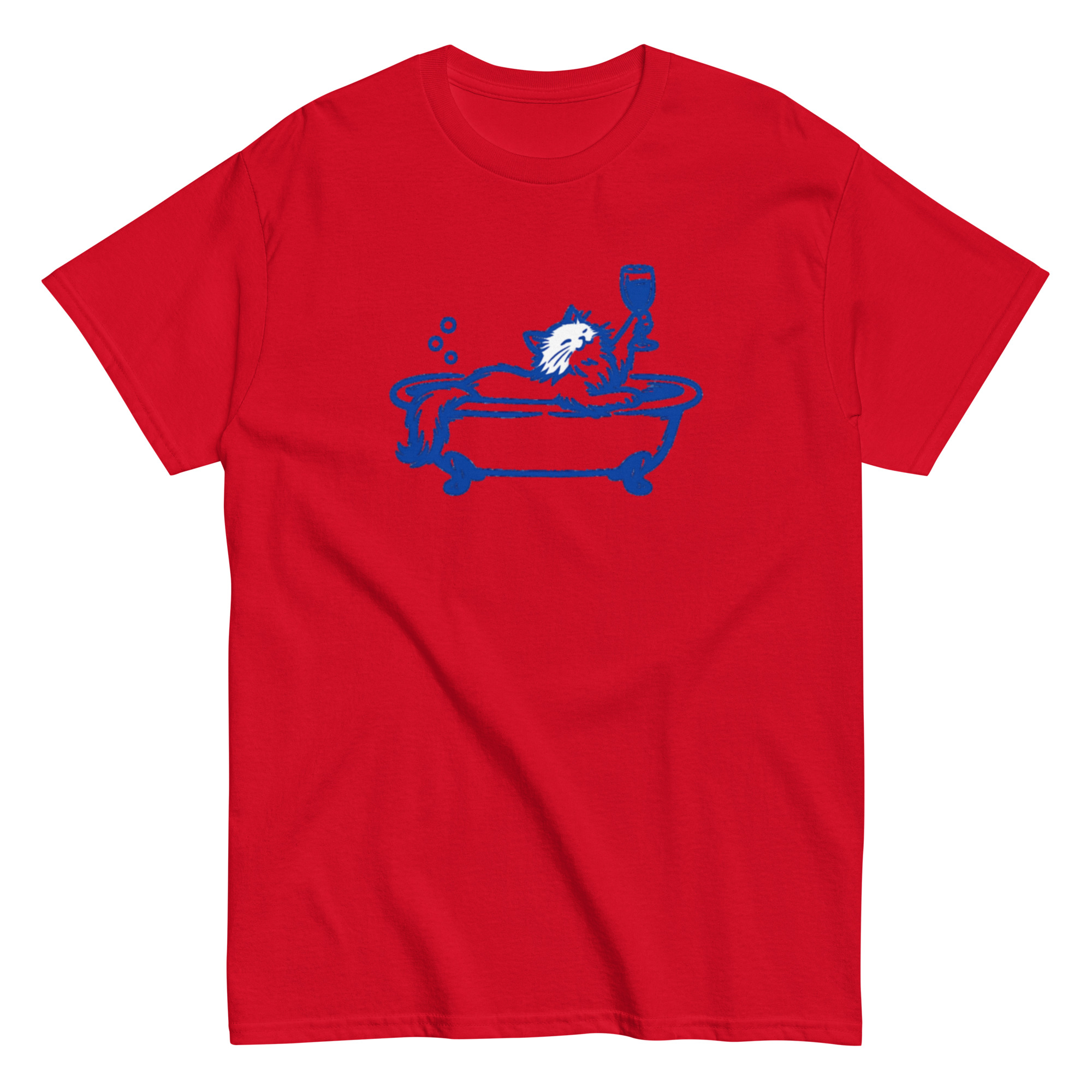 Cat in a Bathtub with a wine glass (Pre-Made T-Shirt Design) - Image 7