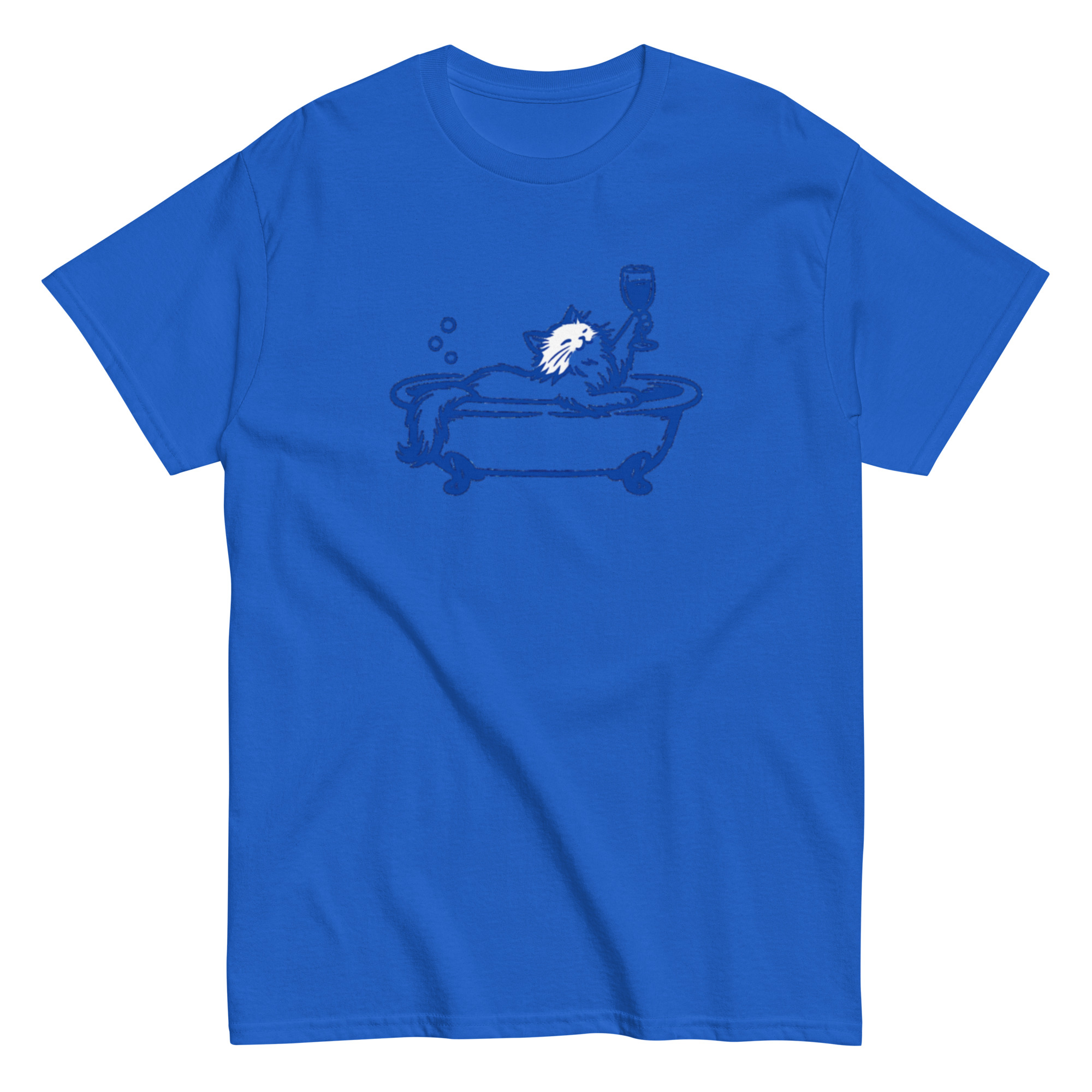 Cat in a Bathtub with a wine glass (Pre-Made T-Shirt Design) - Image 9