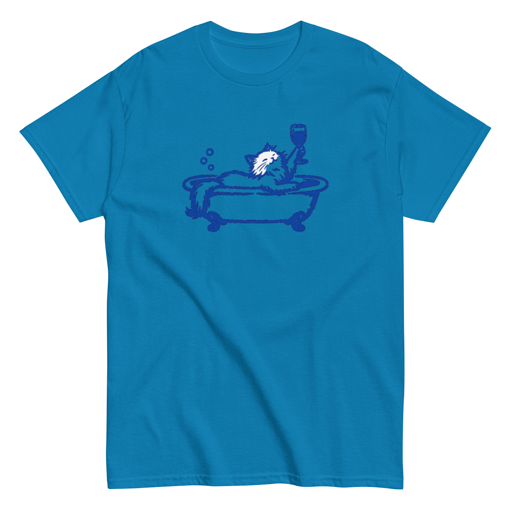 Cat in a Bathtub with a wine glass (Pre-Made T-Shirt Design) - Image 11