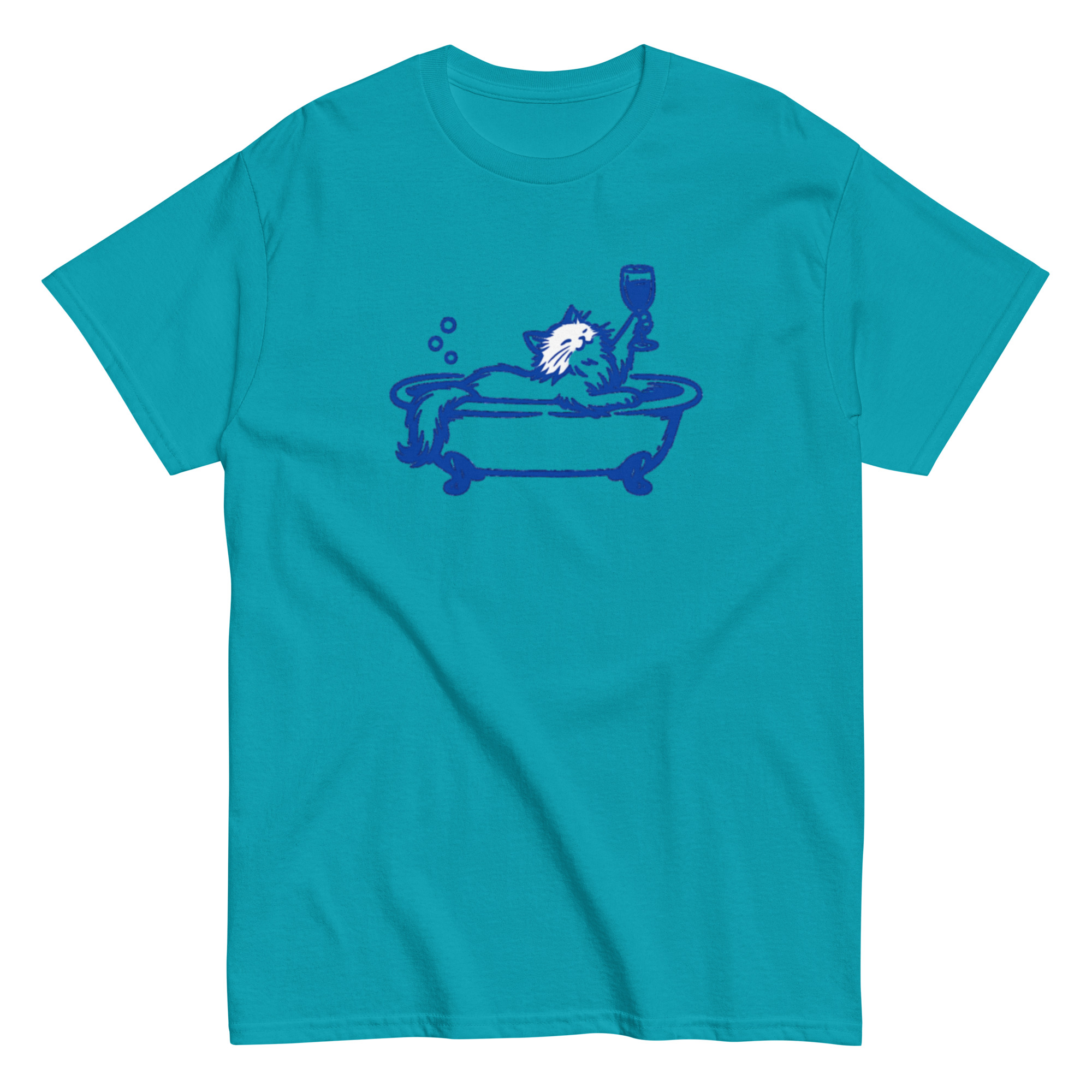 Cat in a Bathtub with a wine glass (Pre-Made T-Shirt Design) - Image 15