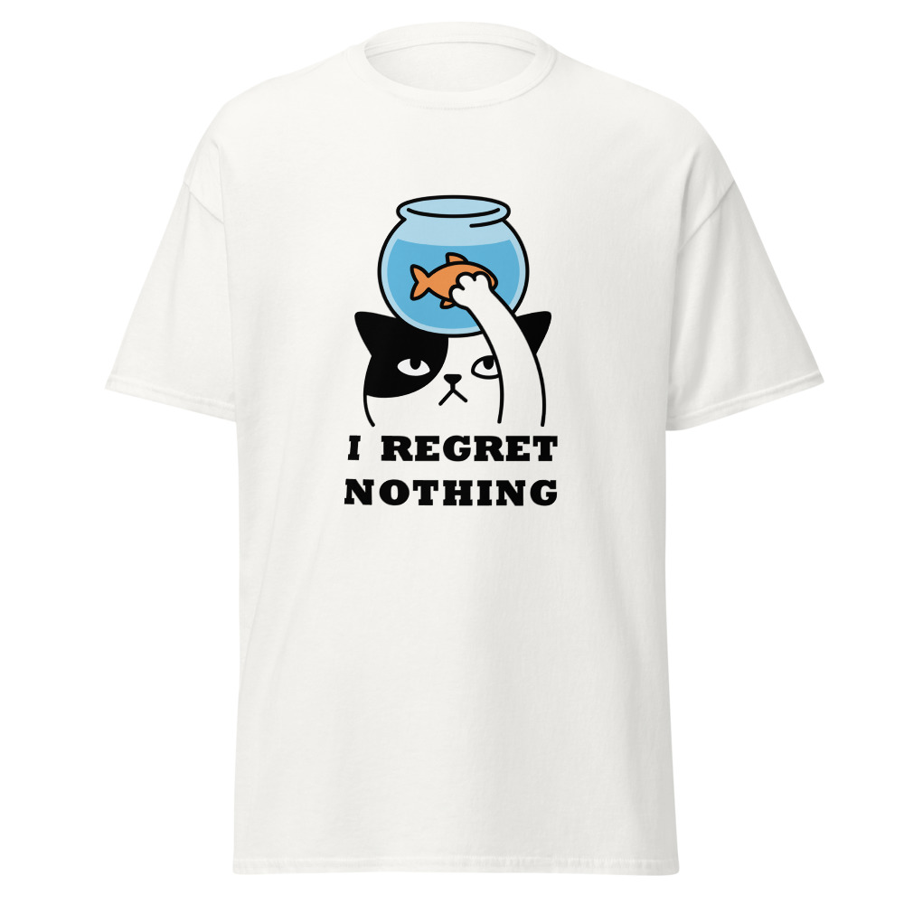 No Regrets Cat Tee - Image 2